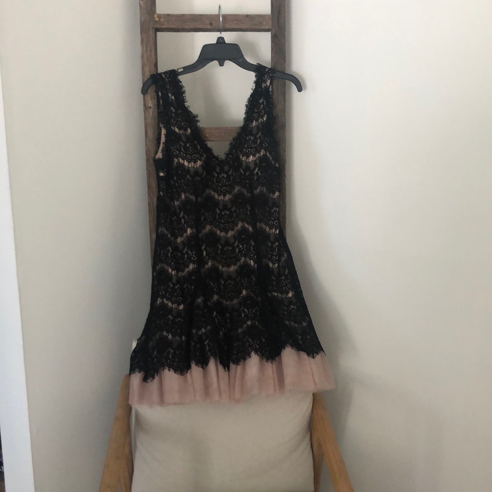 Black lace dress